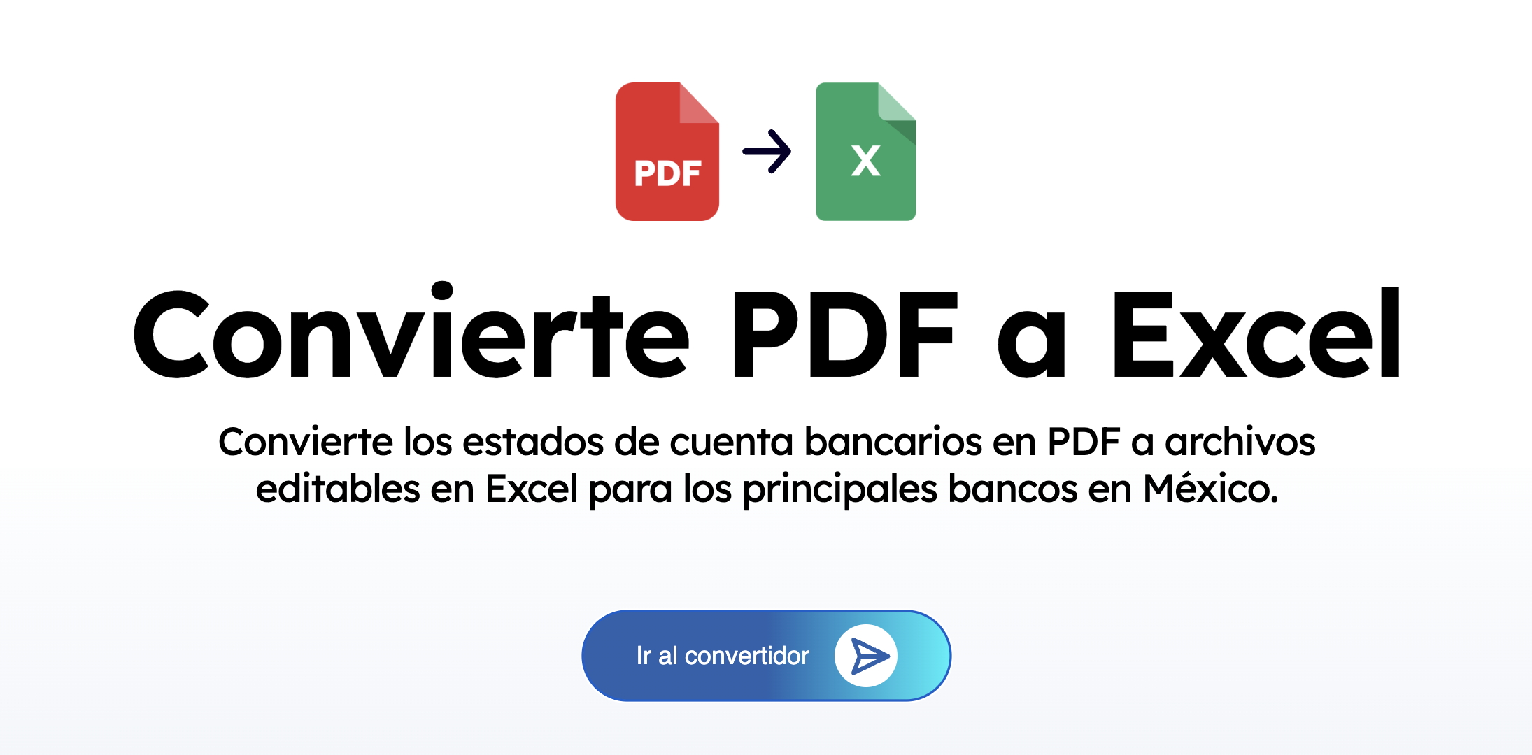 Conversión de un documento PDF a un archivo Excel